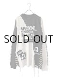 SPARKING SPARKING SPARKING / 再構築ロングスリーブTシャツ