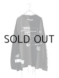 SPARKING SPARKING SPARKING / 再構築ロングスリーブTシャツ