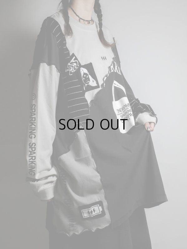 画像4: SPARKING SPARKING SPARKING / 再構築ロングスリーブTシャツ