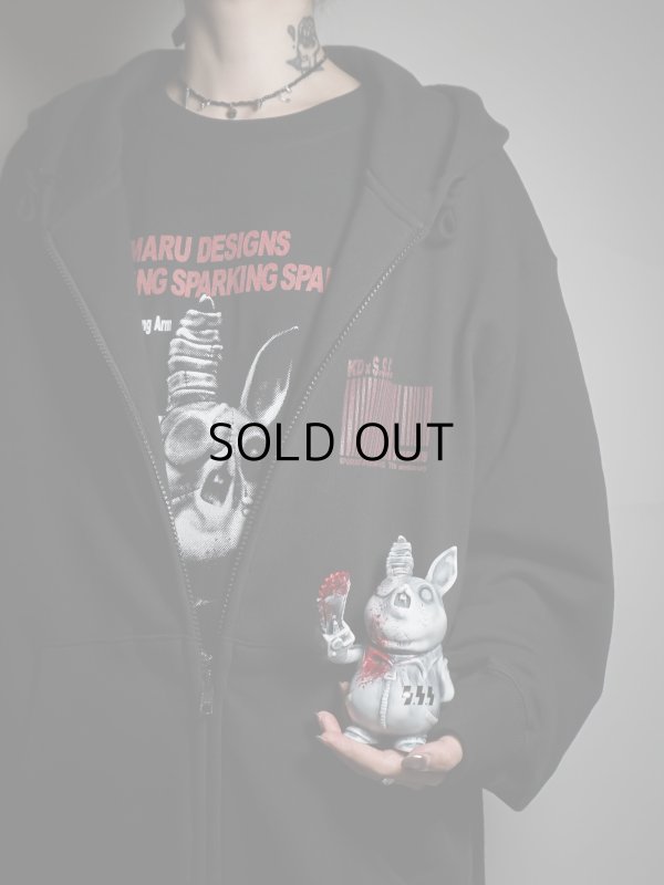 画像9: S.S.S×KD /"NOKO PYON"ZIP UP HOODIE(size２)