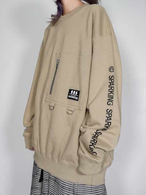 画像7: SPARKING SPARKING SPARKING /ファスナーポケットトレーナー