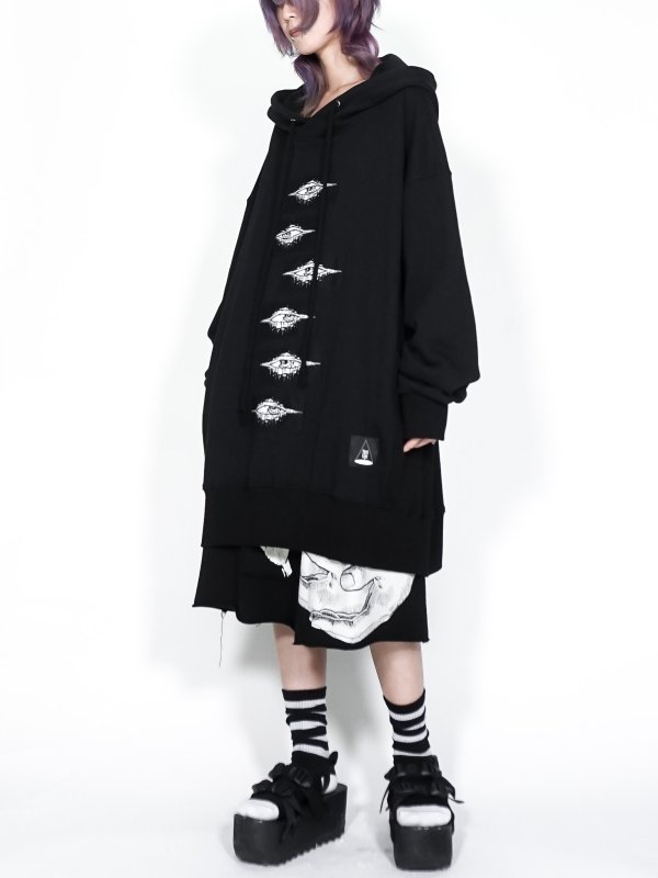 画像4: M:E/サイドリブBIGプルオーバーパーカー