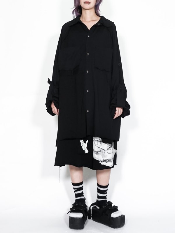 画像5: M:E/可変式ラグランスリーブBIGシャツ