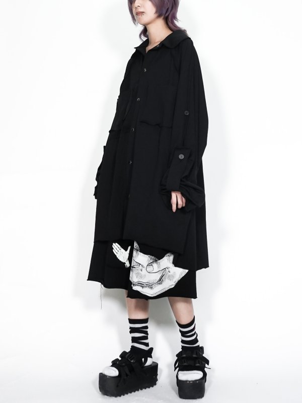 画像6: M:E/可変式ラグランスリーブBIGシャツ