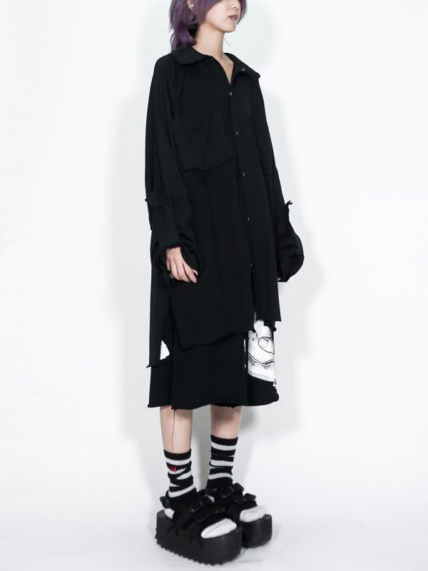 画像7: M:E/可変式ラグランスリーブBIGシャツ