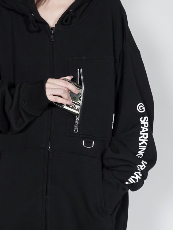 画像8: SPARKING SPARKING SPARKING / ファスナーポケットジップパーカー