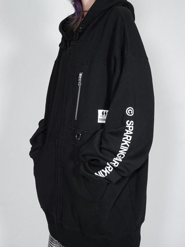 画像7: SPARKING SPARKING SPARKING / ファスナーポケットジップパーカー