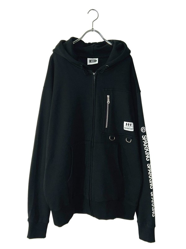 画像1: SPARKING SPARKING SPARKING / ファスナーポケットジップパーカー