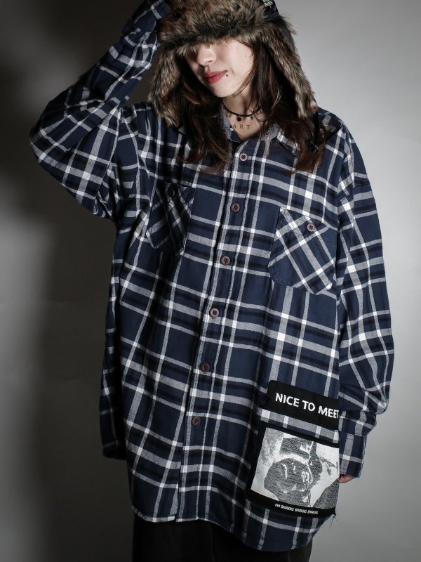 画像3: SPARKING SPARKING SPARKING / リメイクチェックシャツ