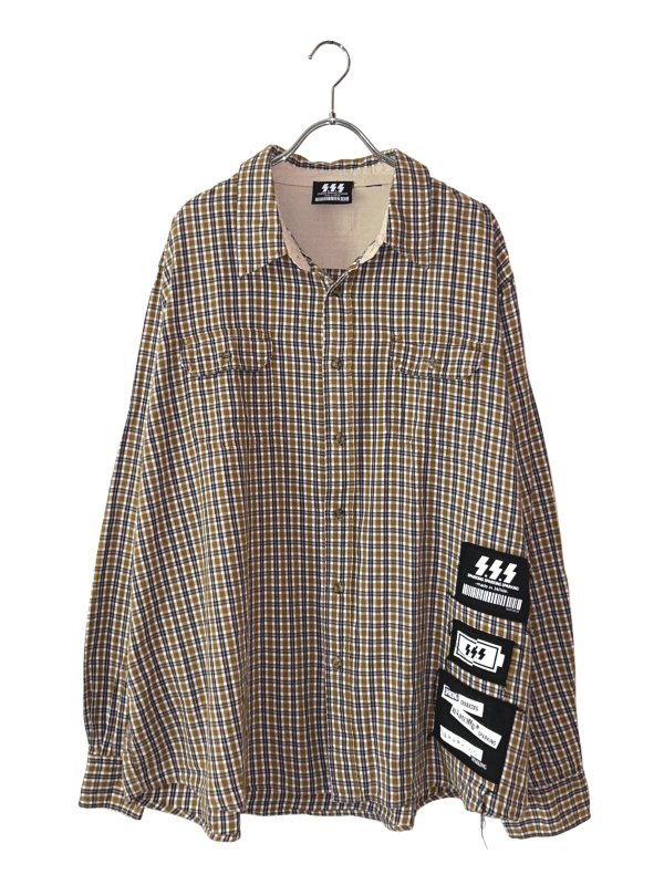 画像1: SPARKING SPARKING SPARKING / リメイクチェックシャツ