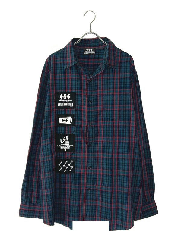 画像1: SPARKING SPARKING SPARKING / リメイクチェックシャツ