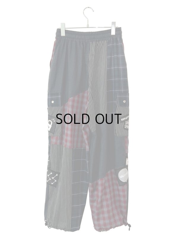 画像2: SPARKING SPARKING SPARKING/パッチワークカーゴパンツ