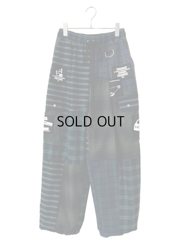 画像1: SPARKING SPARKING SPARKING/パッチワークカーゴパンツ