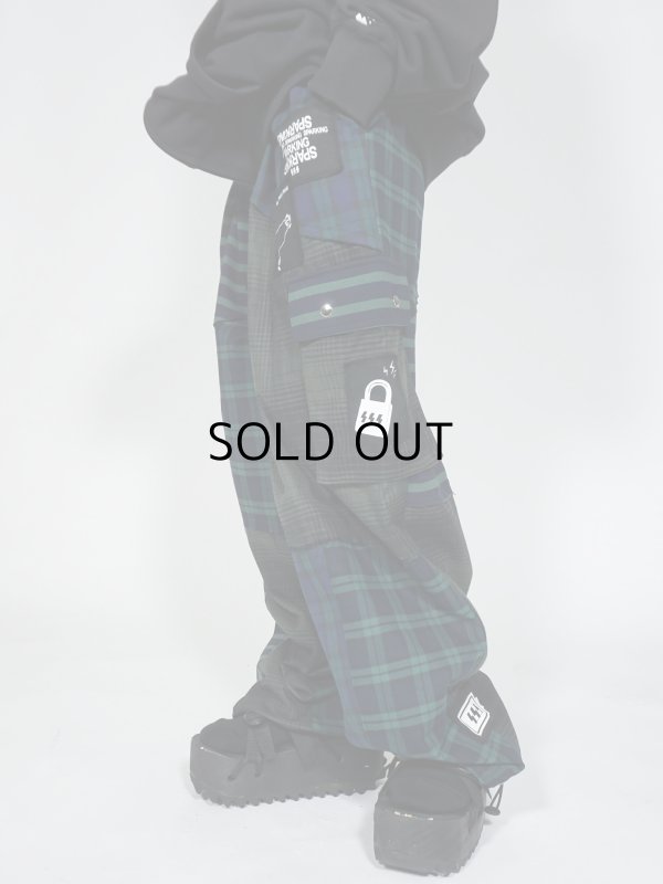 画像3: SPARKING SPARKING SPARKING/パッチワークカーゴパンツ