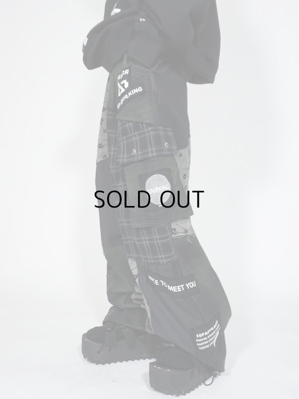 画像3: SPARKING SPARKING SPARKING/パッチワークカーゴパンツ