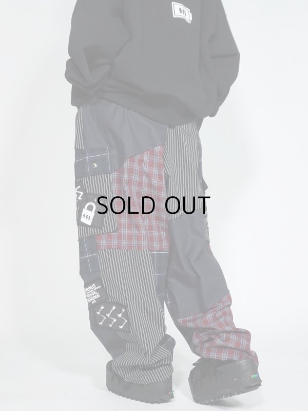 画像6: SPARKING SPARKING SPARKING/パッチワークカーゴパンツ