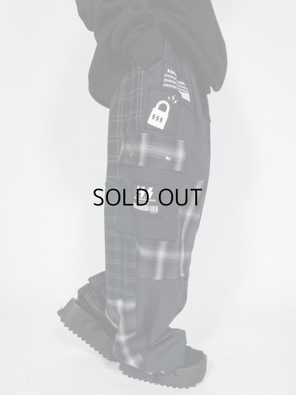 画像4: SPARKING SPARKING SPARKING/パッチワークカーゴパンツ