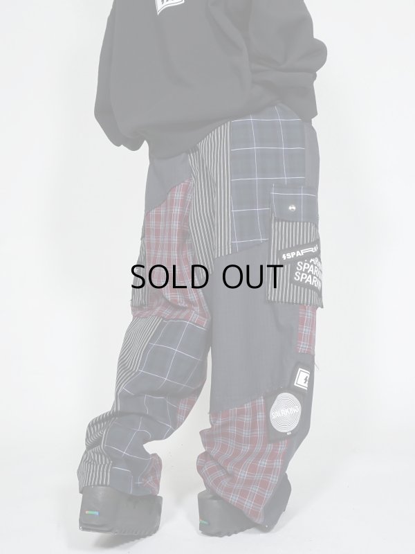画像5: SPARKING SPARKING SPARKING/パッチワークカーゴパンツ
