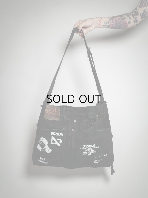 画像3: SPARKING SPARKING SPARKING - trip collection / 再構築デニムショルダーバッグ 