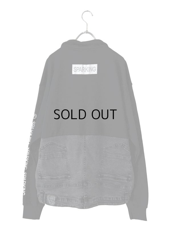 画像2: SPARKING SPARKING SPARKING - trip collection / 再構築ハーフジップトレーナー