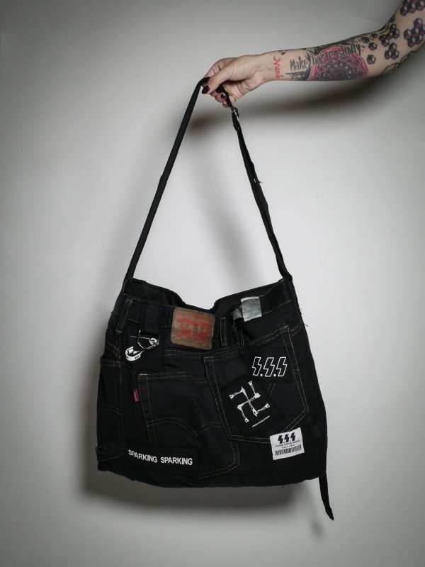 画像3: SPARKING SPARKING SPARKING - trip collection / 再構築デニムショルダーバッグ 