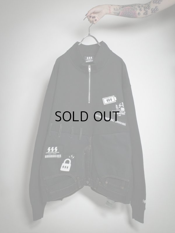 画像3: SPARKING SPARKING SPARKING - trip collection / 再構築ハーフジップトレーナー