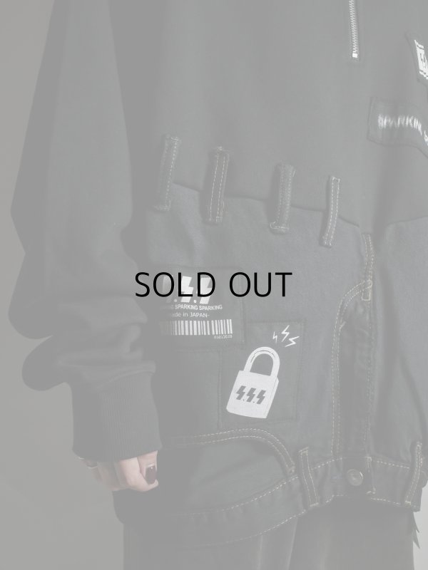 画像9: SPARKING SPARKING SPARKING - trip collection / 再構築ハーフジップトレーナー