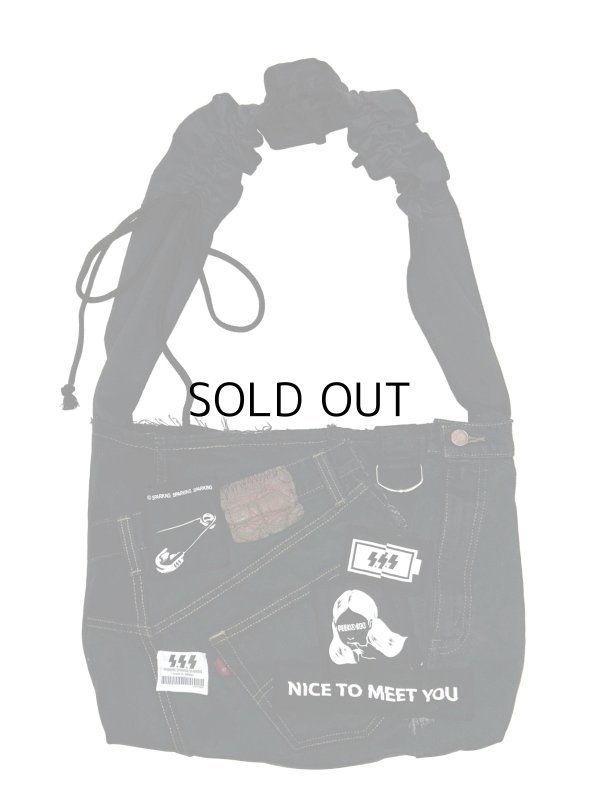 画像1: SPARKING SPARKING SPARKING - trip collection / 再構築デニムショルダーバッグ 