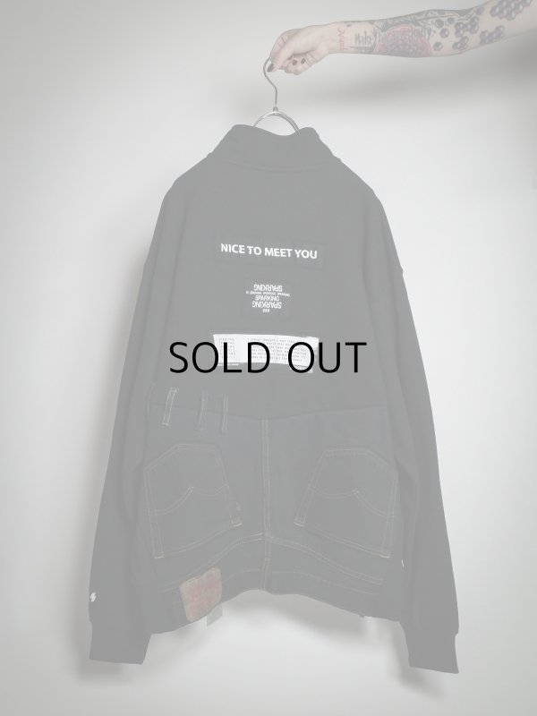 画像4: SPARKING SPARKING SPARKING - trip collection / 再構築ハーフジップトレーナー