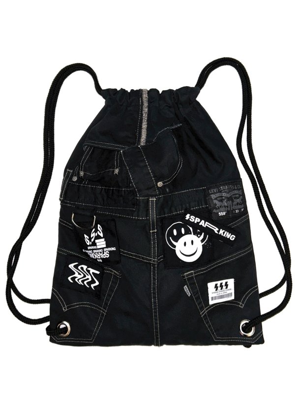 画像1: SPARKING SPARKING SPARKING - trip collection / 再構築デニムナップサック 