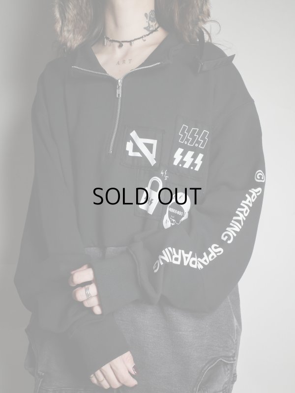 画像7: SPARKING SPARKING SPARKING - trip collection / 再構築ハーフジップトレーナー