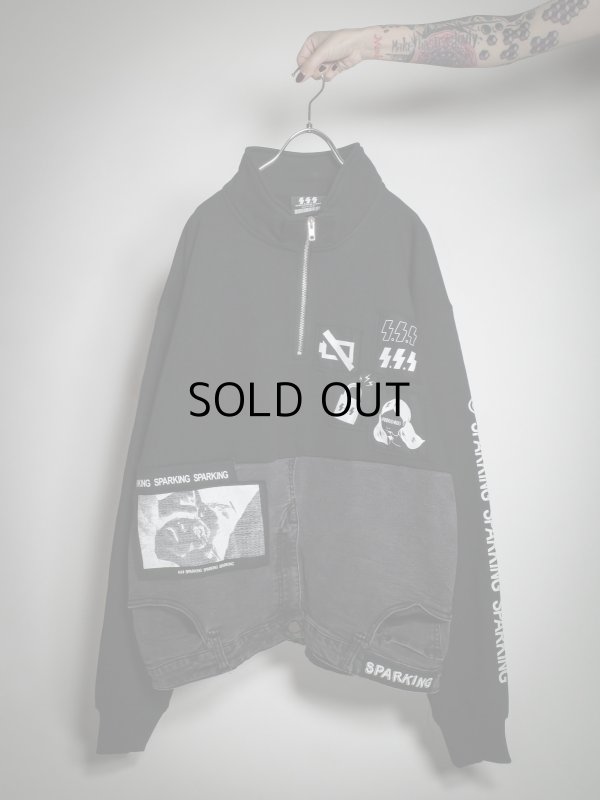 画像3: SPARKING SPARKING SPARKING - trip collection / 再構築ハーフジップトレーナー