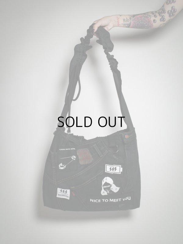 画像3: SPARKING SPARKING SPARKING - trip collection / 再構築デニムショルダーバッグ 