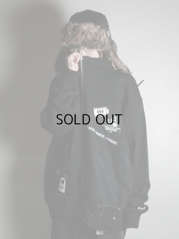 画像5: SPARKING SPARKING SPARKING - trip collection / 再構築ハーフジップトレーナー