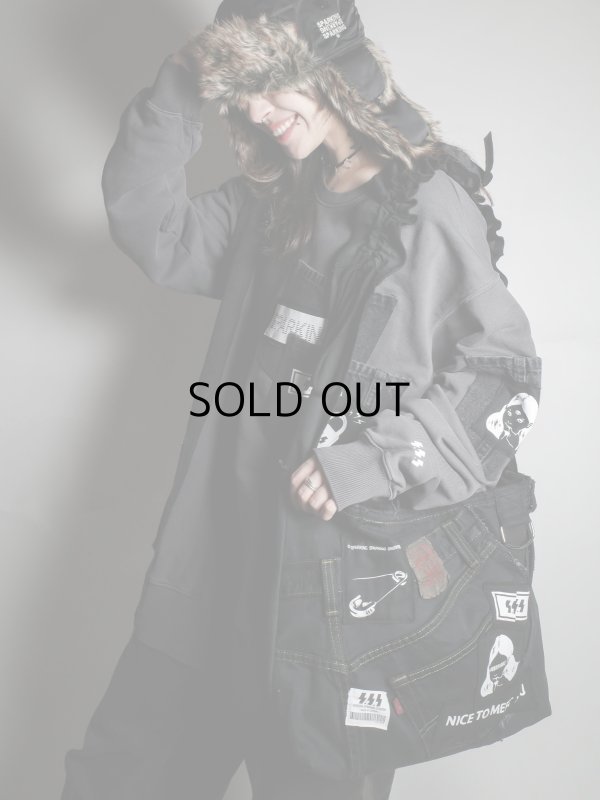 画像5: SPARKING SPARKING SPARKING - trip collection / 再構築デニムショルダーバッグ 