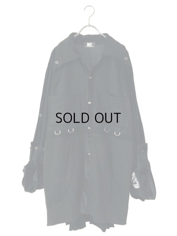 画像2: M:E/パーカー解体再構築オーバーサイズシャツジャケット