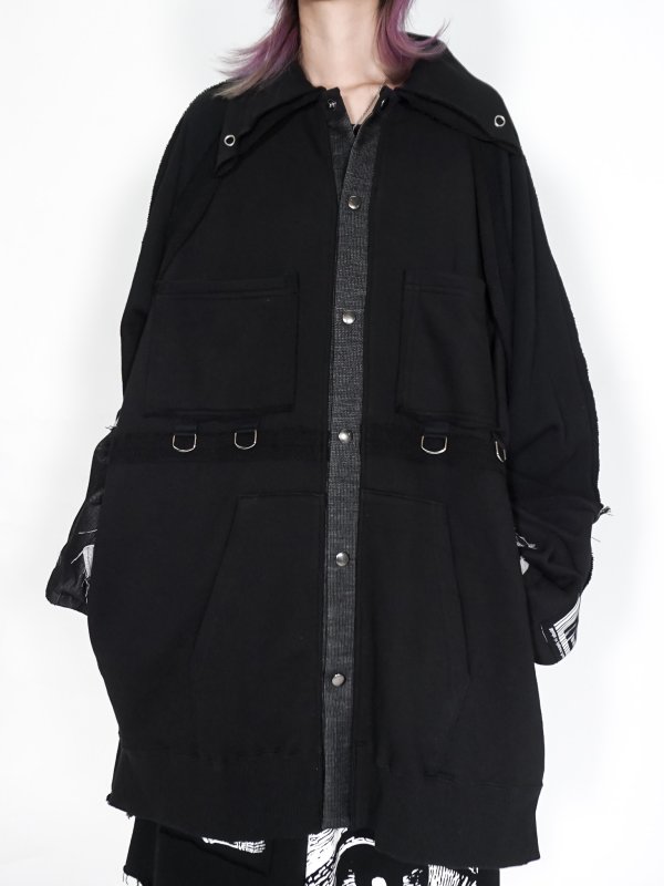 画像8: M:E/パーカー解体再構築オーバーサイズシャツジャケット