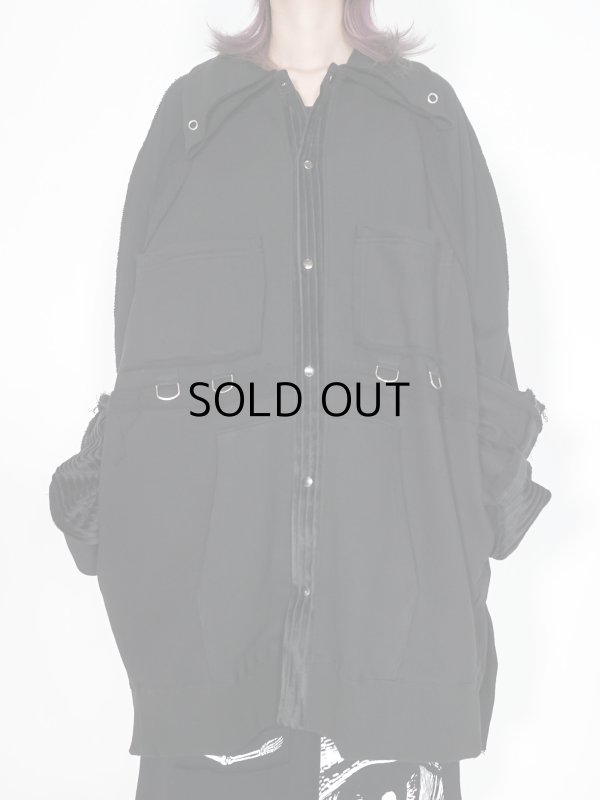 画像8: M:E/パーカー解体再構築オーバーサイズシャツジャケット