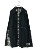M:E/パーカー解体再構築オーバーサイズシャツジャケット