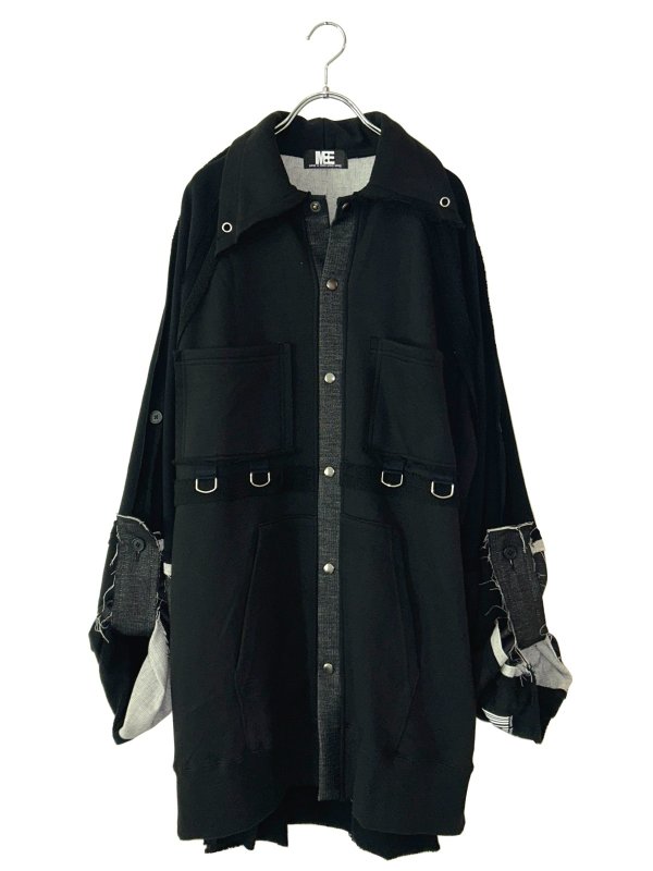 画像2: M:E/パーカー解体再構築オーバーサイズシャツジャケット