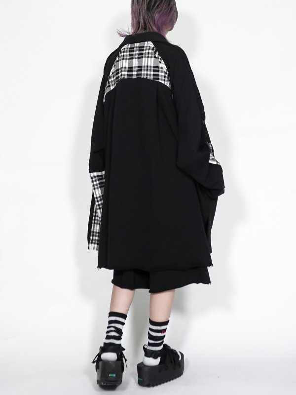 画像7: M:E/パーカー解体再構築オーバーサイズシャツジャケット